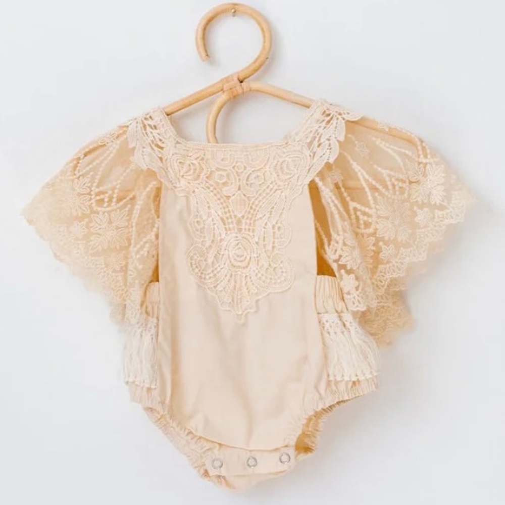 Oakley Romper in Beige